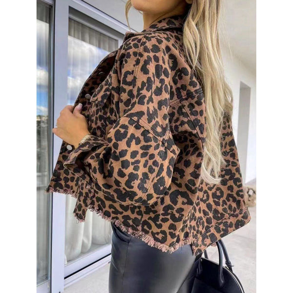 The Leopard Print Denim Jacket