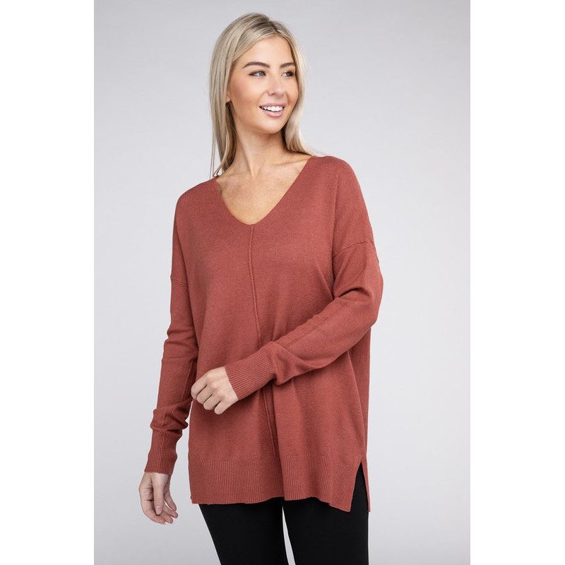 The Front Seam Sweater In Several Colors