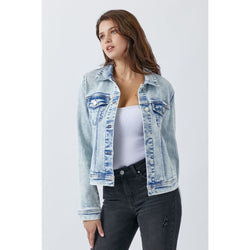 The Ace High Button Up Washed Denim Jacket