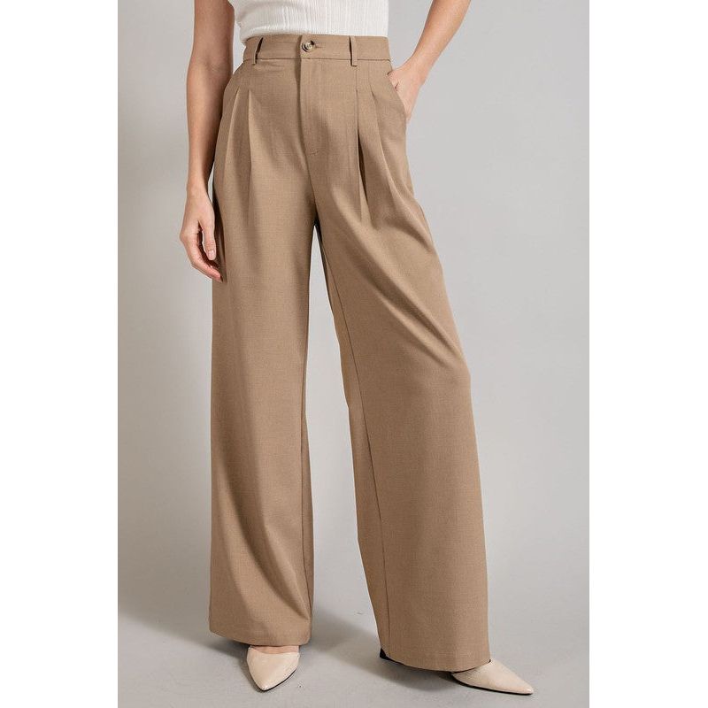 The Everywhere Full Leg Trouser Pants in Khaki, Black, Or Cream