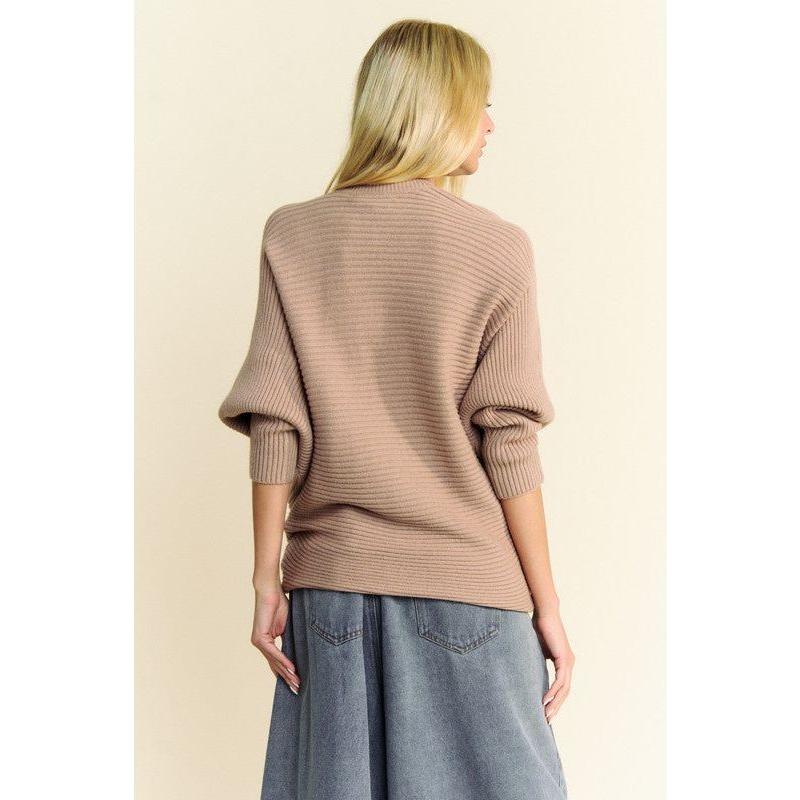 The Hayden Camel Batwing Sleeve Sweater