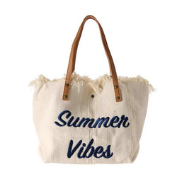 The Summer Vibes Tote Bag in Cream, Natural, Sage Or Black