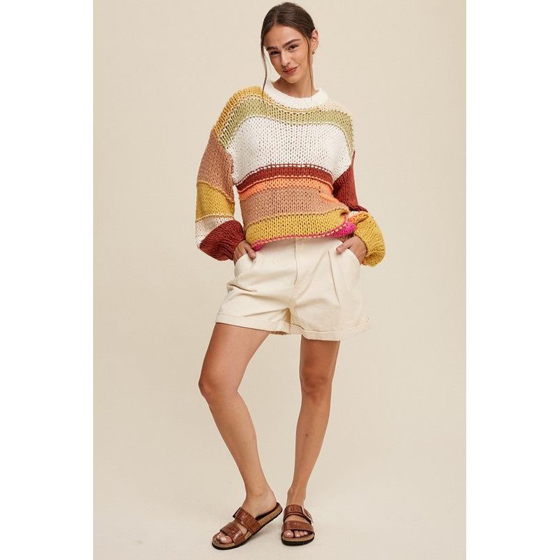 The Fall Vibes Hand Crochet Sweater