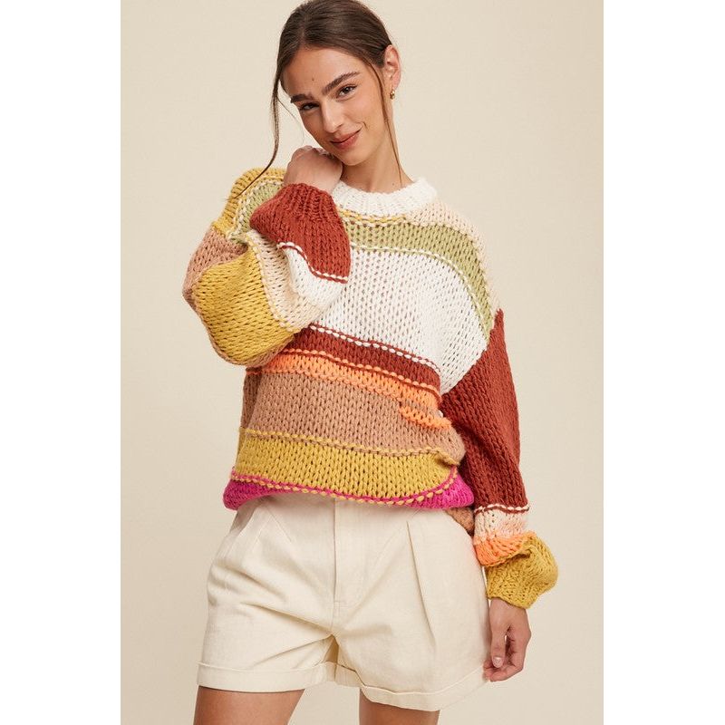 The Fall Vibes Hand Crochet Sweater