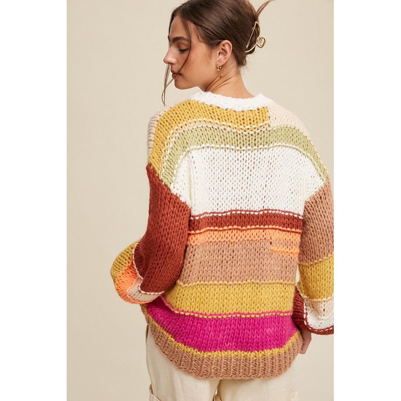 The Fall Vibes Hand Crochet Sweater