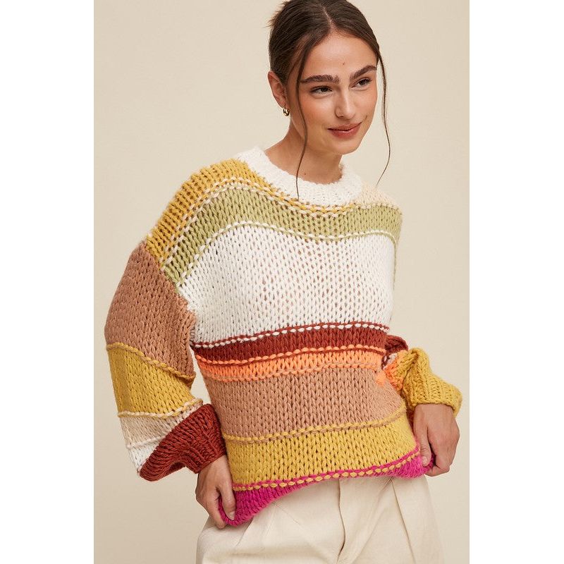 The Fall Vibes Hand Crochet Sweater