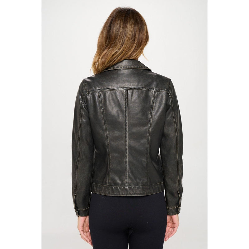 The Dylan Black Vegan Leather Jacket