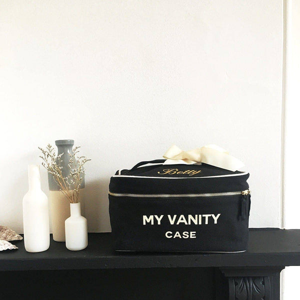 The Vanity Black Large Beauty Case