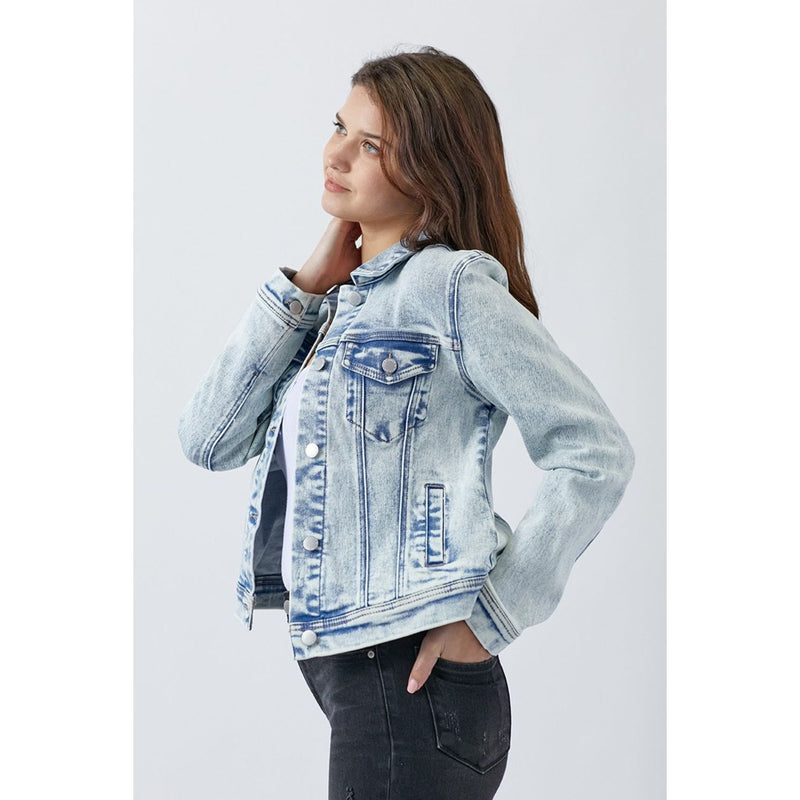 The Ace High Button Up Washed Denim Jacket