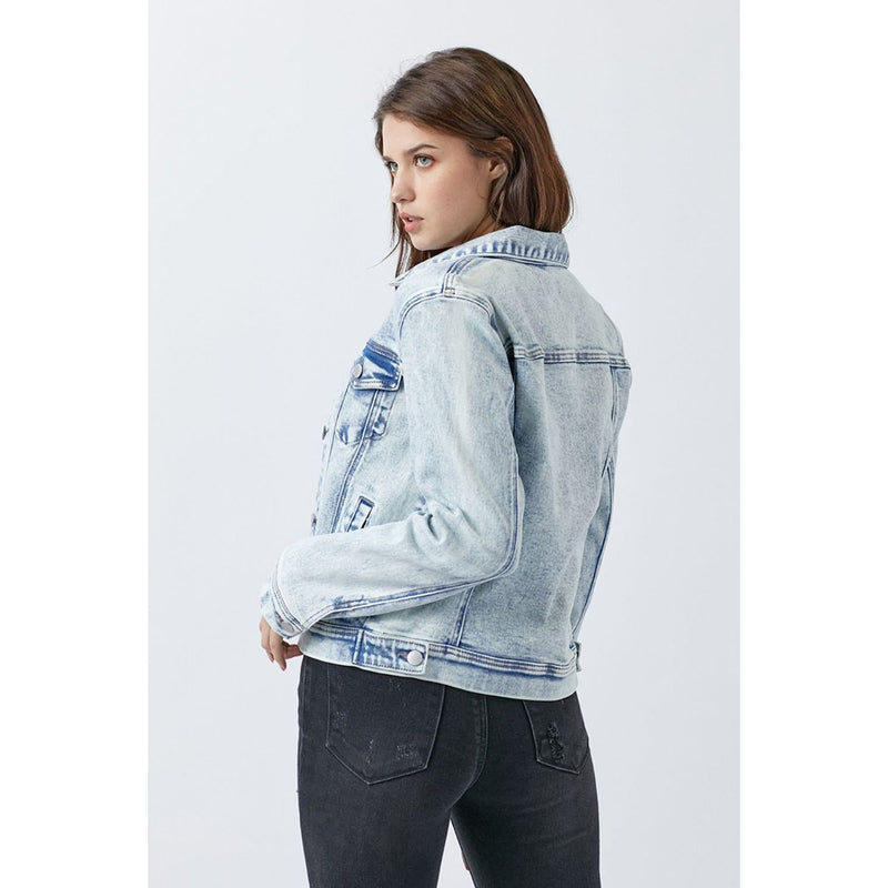 The Ace High Button Up Washed Denim Jacket