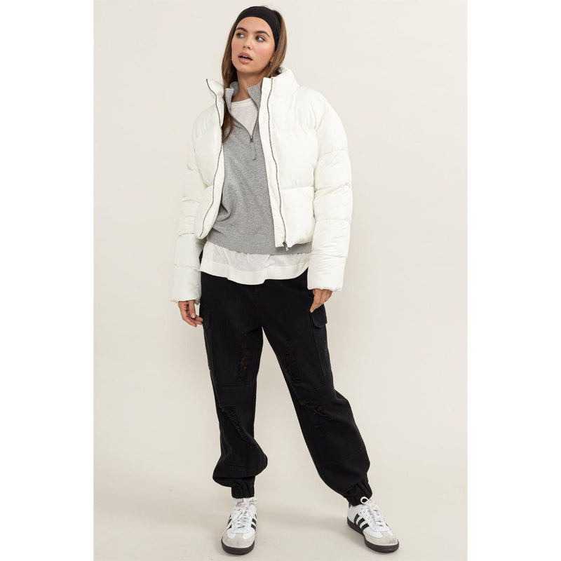 The Whistler White Quilted Puffer Jacket