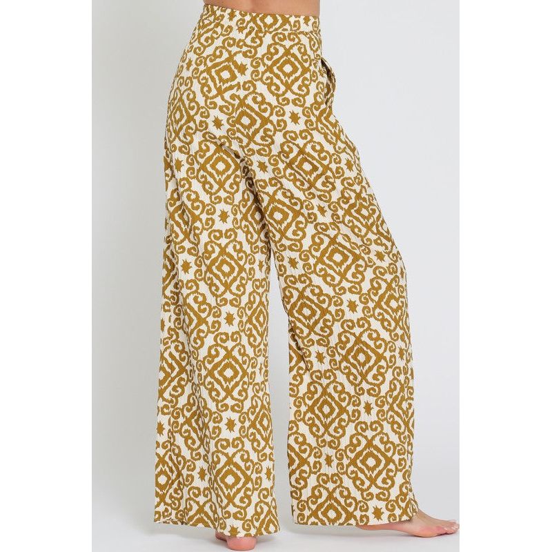 The Batik Camel Print Luxury Pants