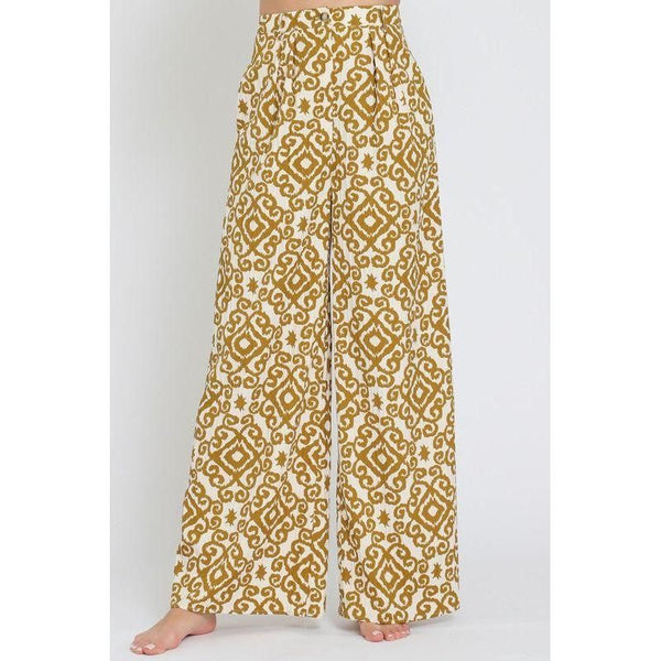 The Batik Camel Print Luxury Pants