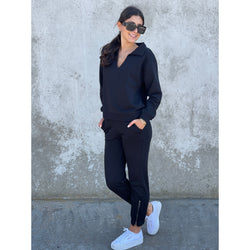 The Nero Black Travel Loungewear Set