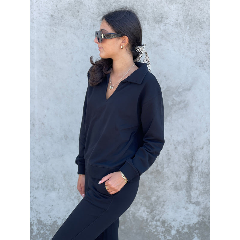 The Nero Black Travel Loungewear Set