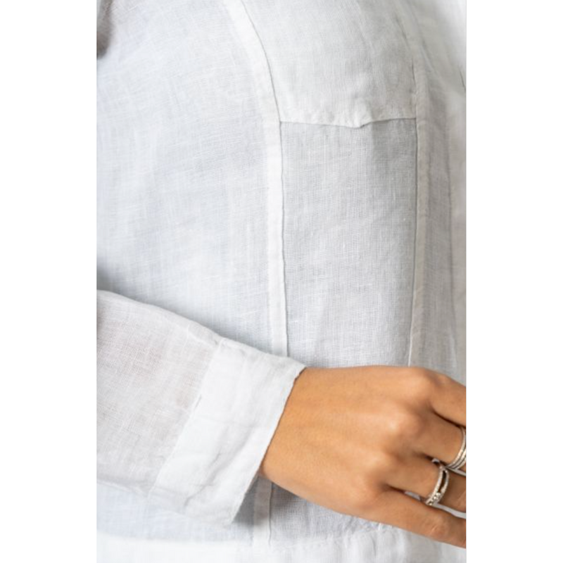 The Hamptons White Linen Jacket