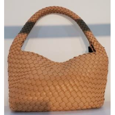 The Veneta Tan Woven Handbag