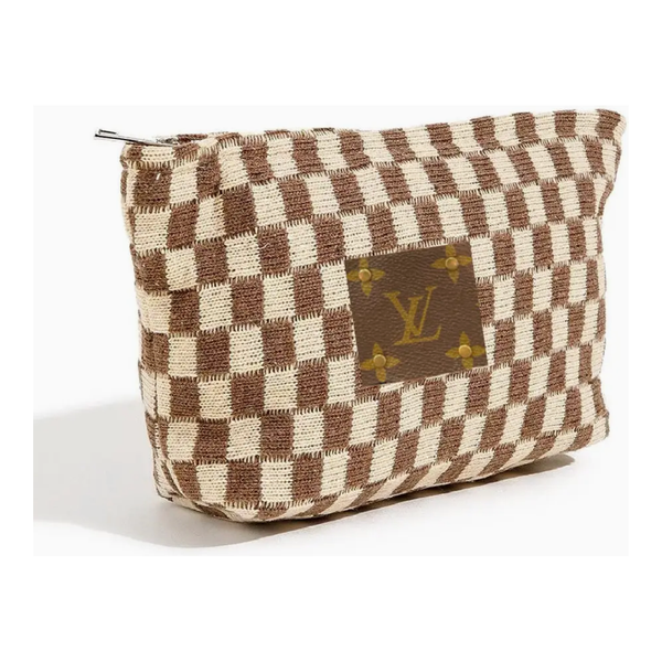The Louis Vuitton Up-Cycled Checkered Travel Pouch