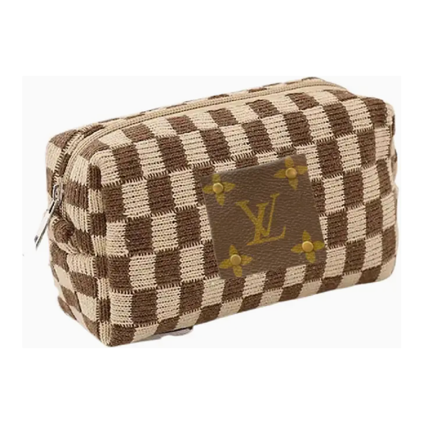 The Louis Vuitton Up-Cycled Checkered Makeup Bag