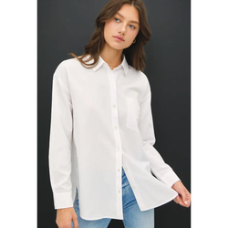 The Halo White Button Down Shirt