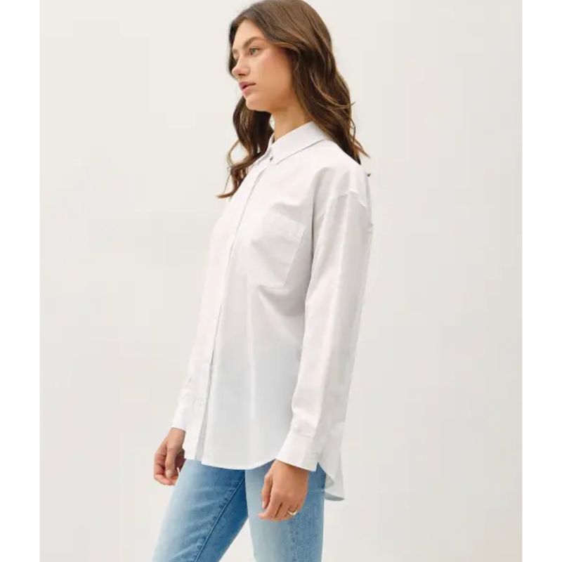 The Halo White Button Down Shirt