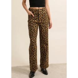 The Kiara Leopard Wide Leg Jeans