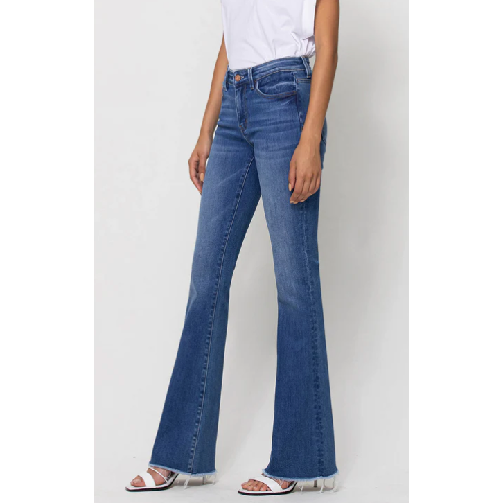 The Lovergirl Mid Rise Stretch Flare Jeans