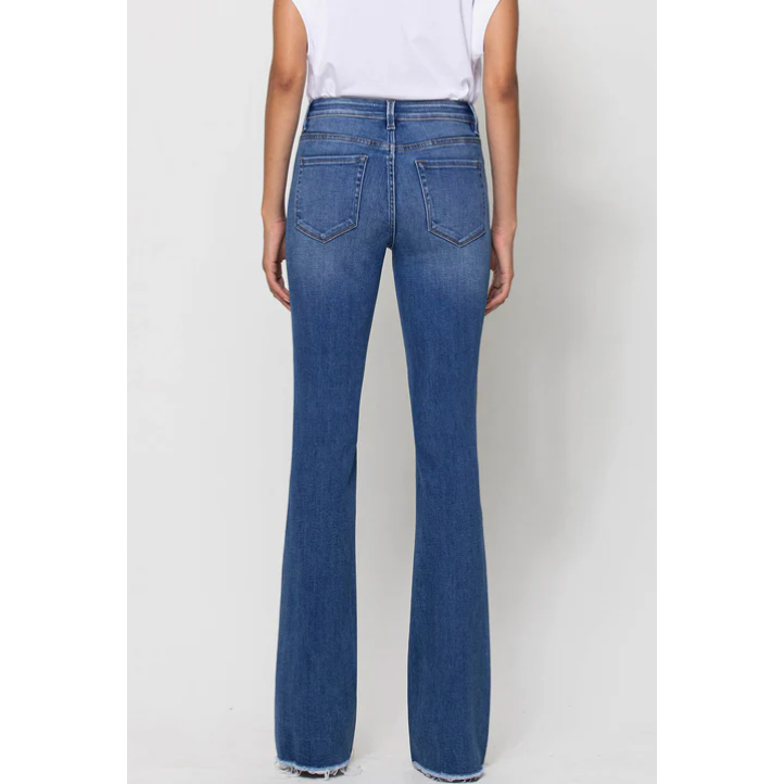 The Lovergirl Mid Rise Stretch Flare Jeans