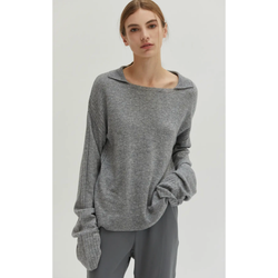 The Calgary Gray Relaxed Sweater