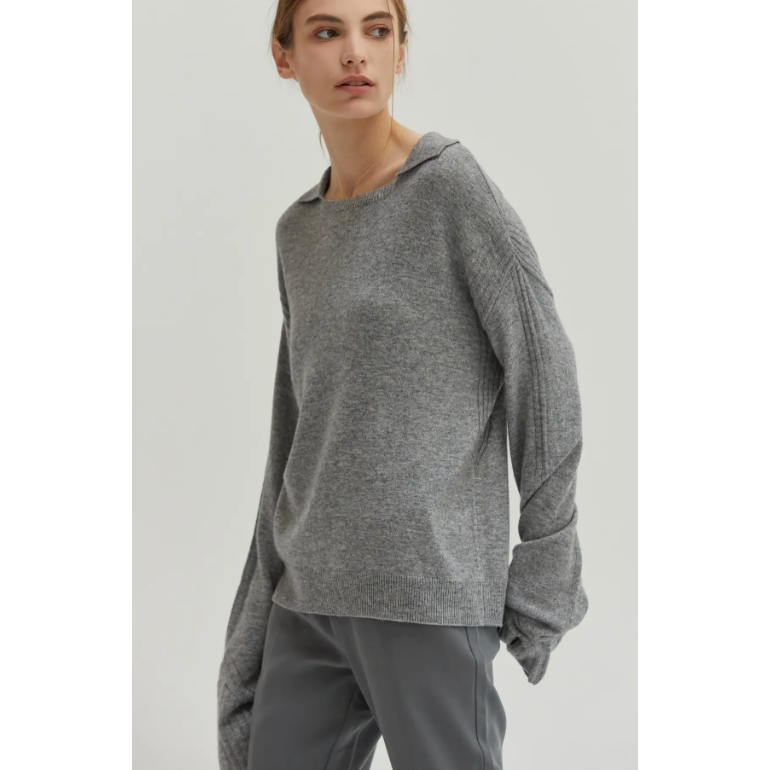 The Calgary Gray Relaxed Sweater