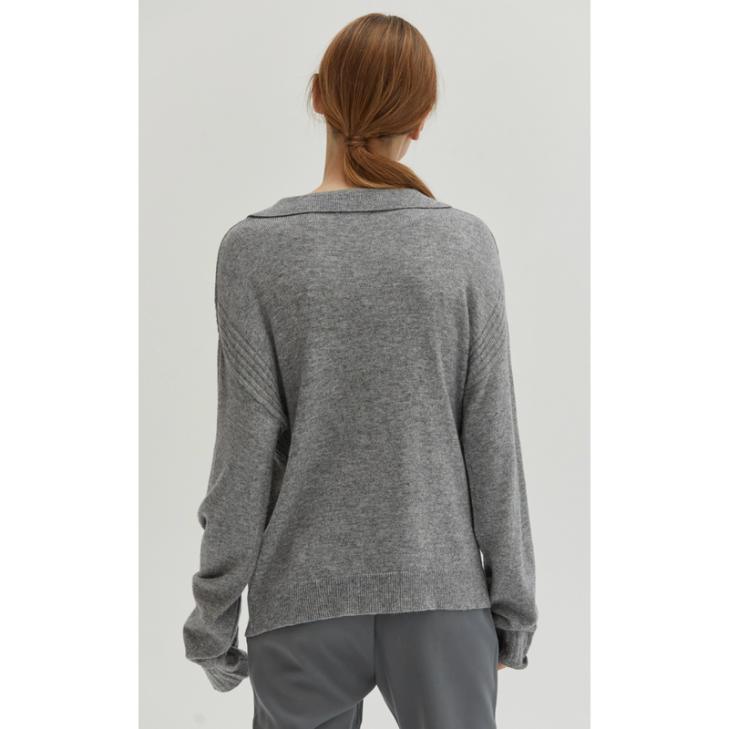 The Calgary Gray Relaxed Sweater