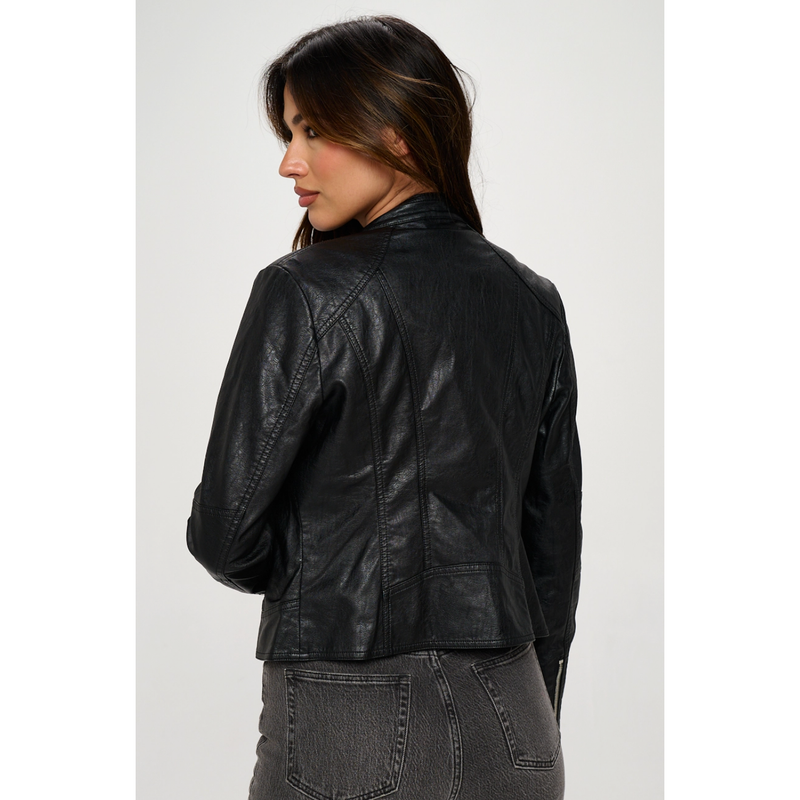 The Dean Black Vegan Leather Jacket