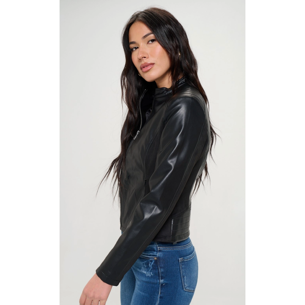 The Landon Black Vegan Leather Jacket