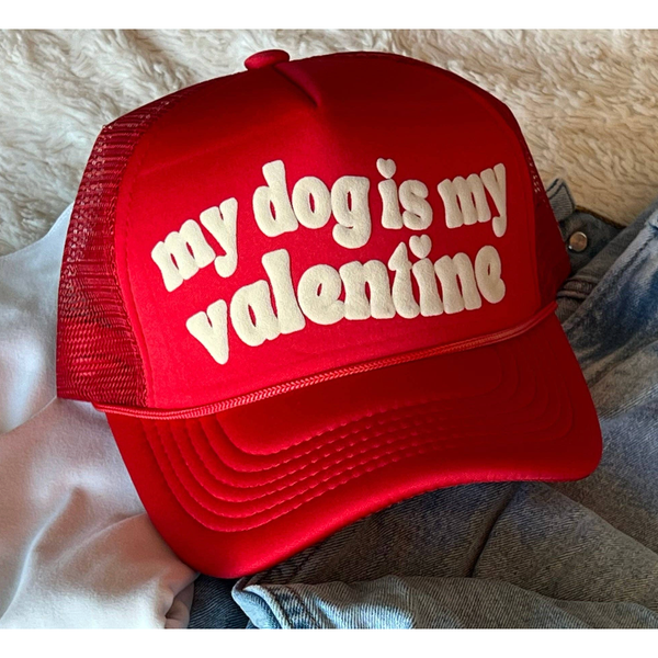 My Dog is My Valentine Valentine's Day Hat