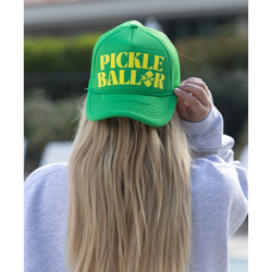 The Pickle Baller Green Trucker Hat