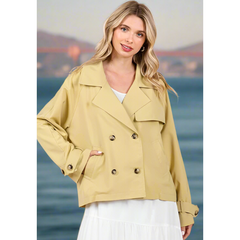 The Monterey Yellow Trench Jacket