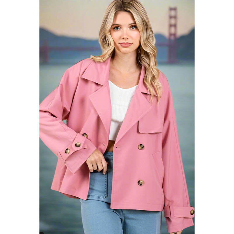 The Monterey Rose Trench Jacket