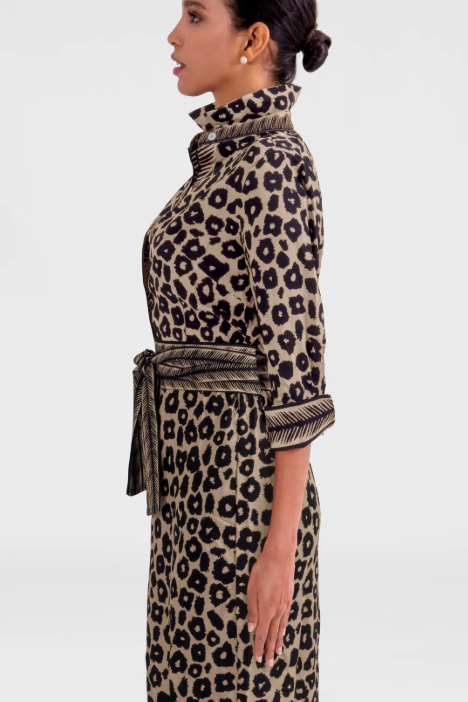 The Rene Leopard Shirt Dress