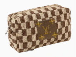 The Louis Vuitton Upcycled Checkered Makeup Bag