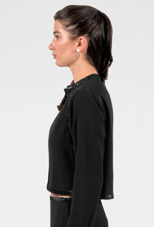 The Met Ball Twinkle Black Cropped Jacket