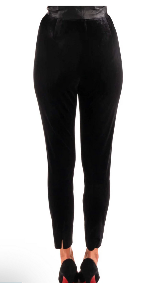 The Gretchen Black Velvet Pants