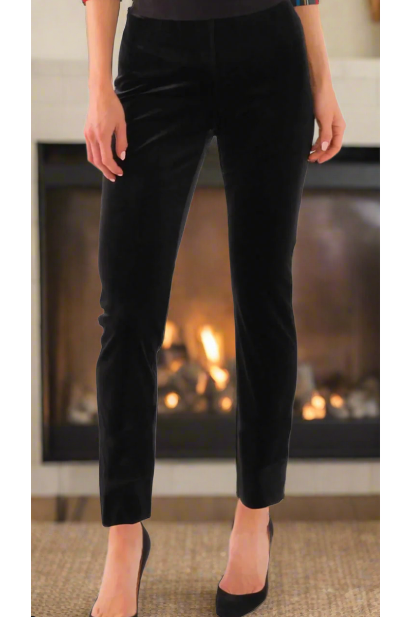 The Gretchen Black Velvet Pants
