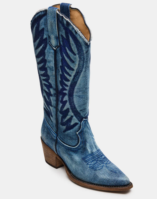 The Steve Madden Albany Denim Boots