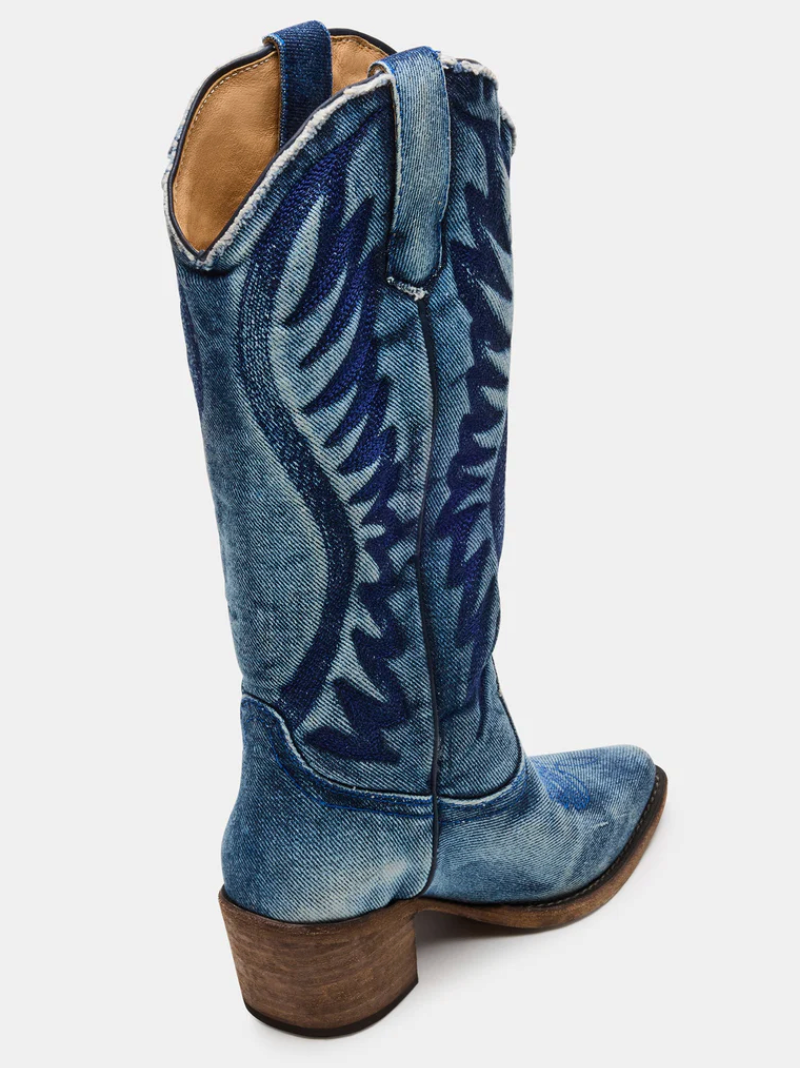 The Steve Madden Albany Denim Boots