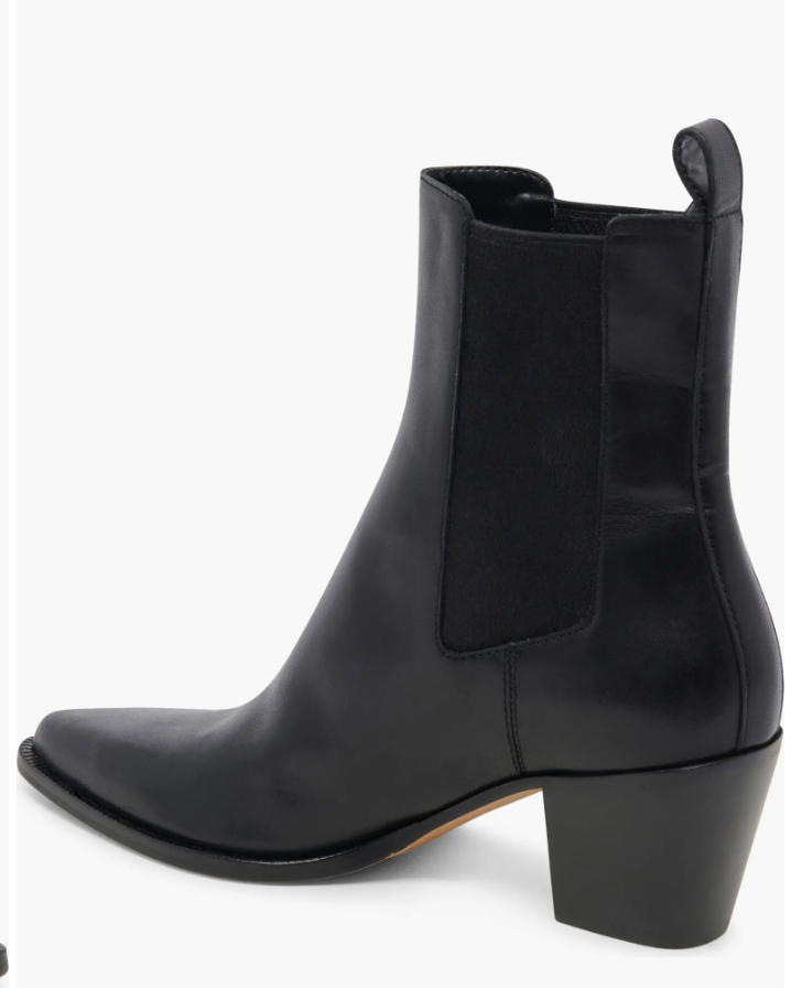 The Dolce Vita Shadie Black Leather Waterproof Booties
