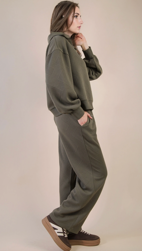 The Dress To Chill Olive Two Piece Set