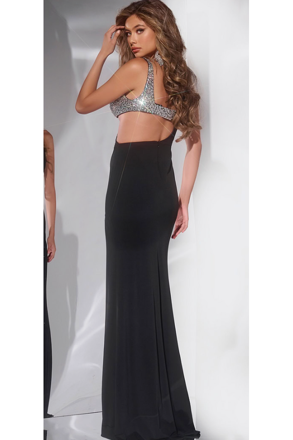 jovani black and silver dress Jovani - 40166