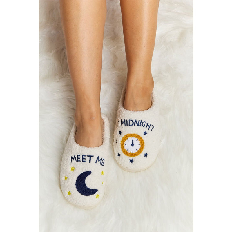 The Melody Printed Plush Slide Slippers in 5 Patterns