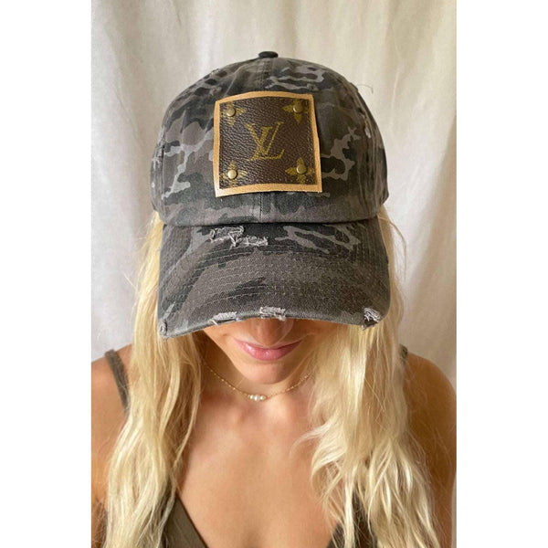 The Louis Vuitton Upcycled Green Camo Cap