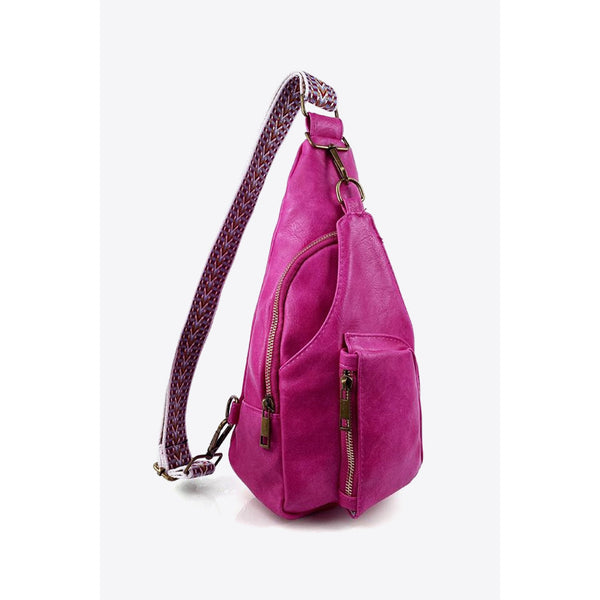 The Vegan Leather Sling Bag in Several Colors